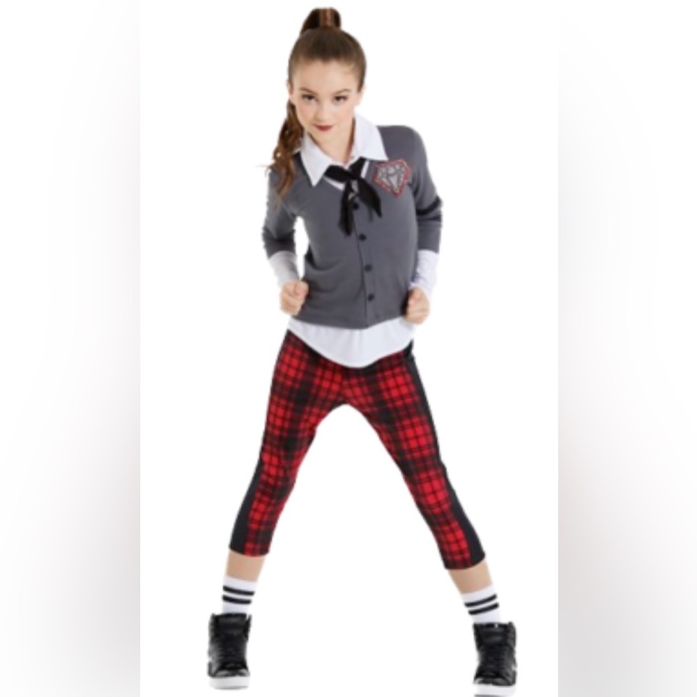 Weissman Girls Red School Of Rock Costume, Size Large Child 12123
